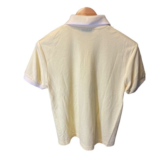 Vintage 90s Coral Bay Golf Yellow Short Sleeved Embroidered Polo Sz PS - Picture 2 of 6